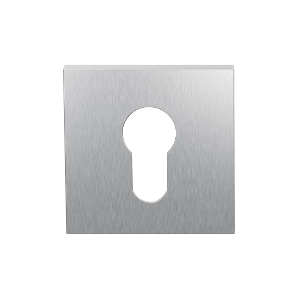 GPF199E cylinder rose 53x53x6,5 mm satin stainless steel