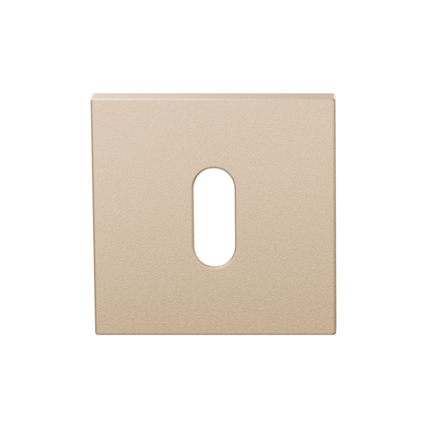 GPF199E keyhole escutcheon 53x53x6,5 mm Sand