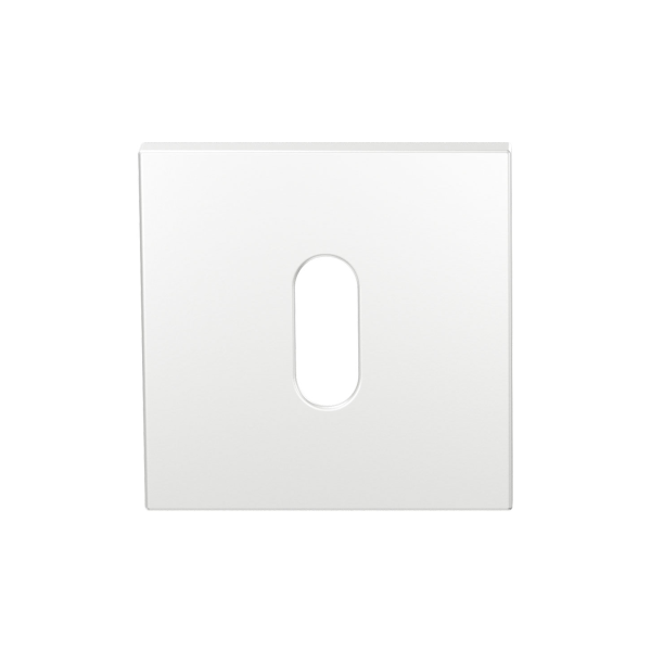 GPF199E keyhole escutcheon 53x53x6,5 mm white uniform