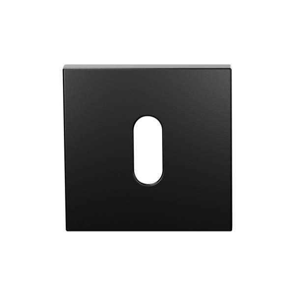GPF199E keyhole escutcheon 53x53x6,5 mm black uniform