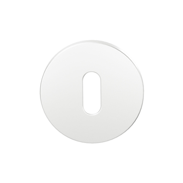 GPF199E keyhole escutcheon 53x6mm white uniform
