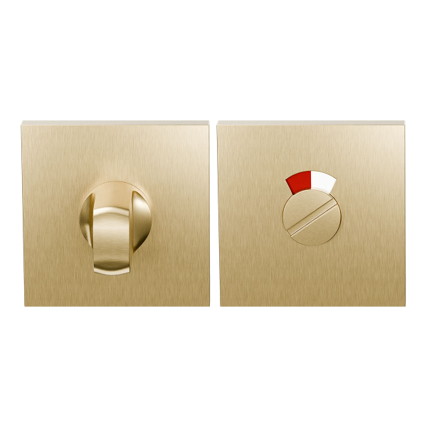GPF199E Turn and Release set 53x53x6,5 mm PVD satin brass