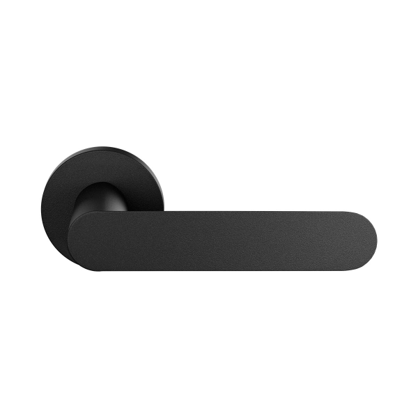 GPF2095.61-00 Knipo duo Black door handle on rose 50x8mm