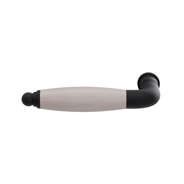 GPF4300.61-H3L/R Ika door handle black/ oak whitewash pointing left/right