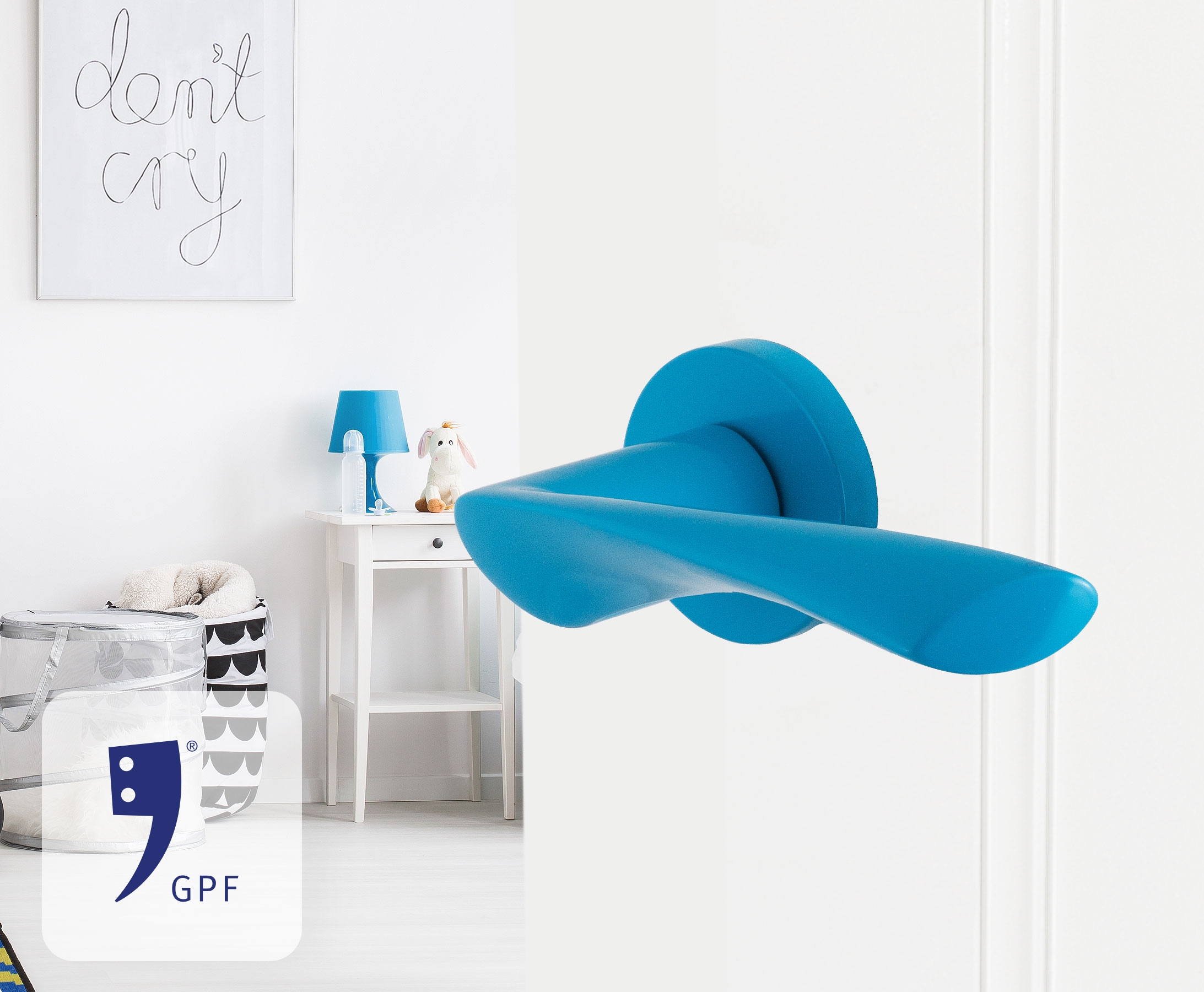 GPF buildilng hardware finish blue