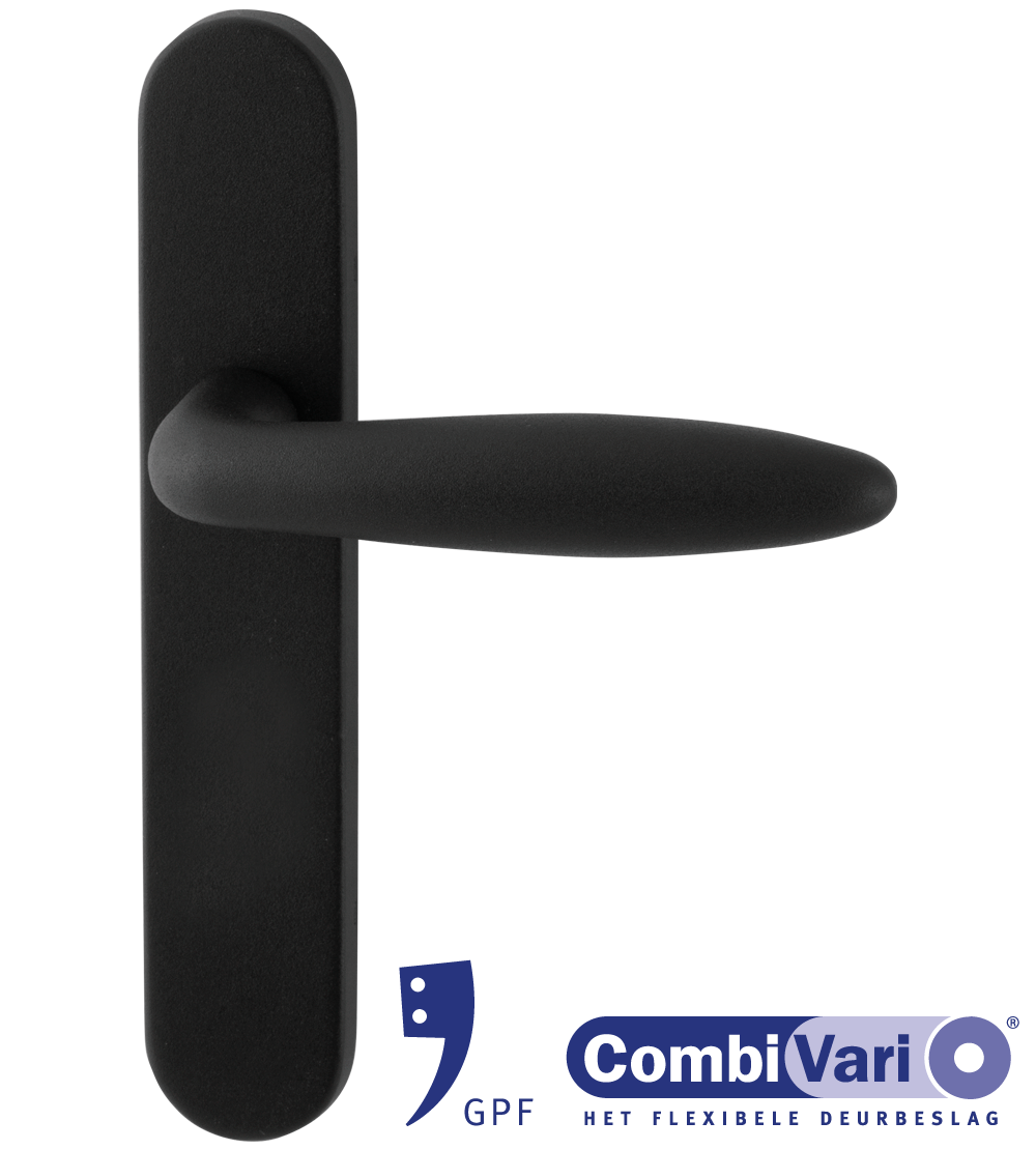 Black door fitting